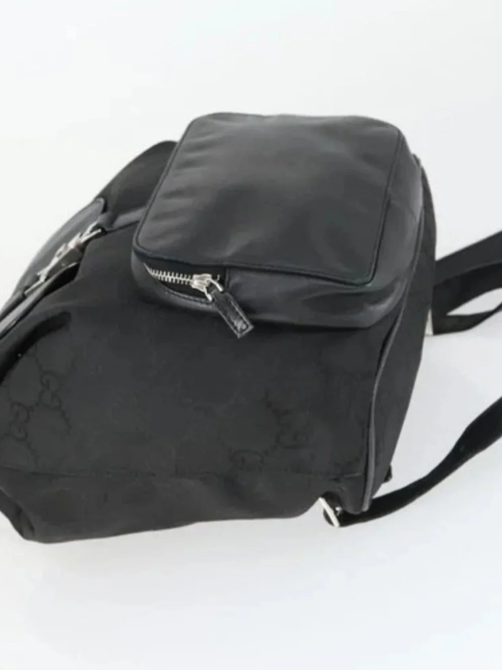 GUCCI GG Canvas Backpack Black Silver 003 0245 Auth ep12708 - Picture 4 of 16